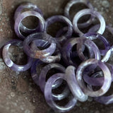 Amethyst Rings -10 pcs (Crystals & Stones)