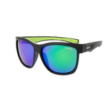 Bomber Sunglasses - Jaco Bomb Matte Black Frm / Green Mirror Polarize Lens / Green Foam